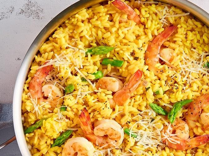 Shrimp Risotto With Curry Sauce