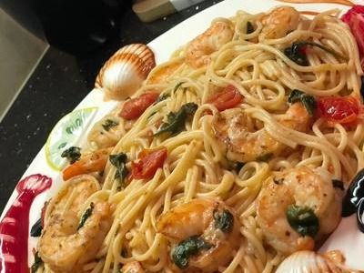 Shrimp Tuscany Pasta