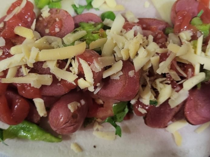 Sausage crepe