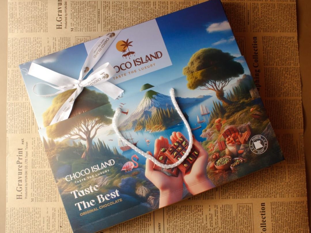 A Gift Box Of Chocolate Stuffed With Nuts