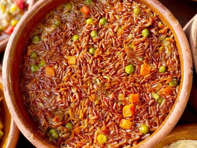 Orzo casserole with meat