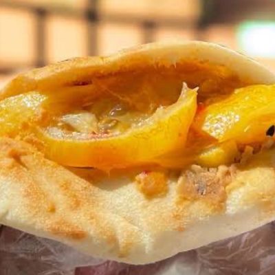 Pickled Lemons With Safflower Foul Sandwich