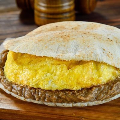 Egg Omelette Foul Sandwich