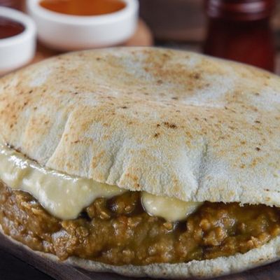 Baba Ghannoug Foul sandwich