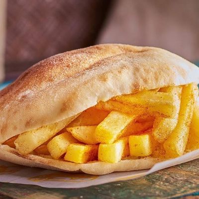 Omelet Fries Sandwich