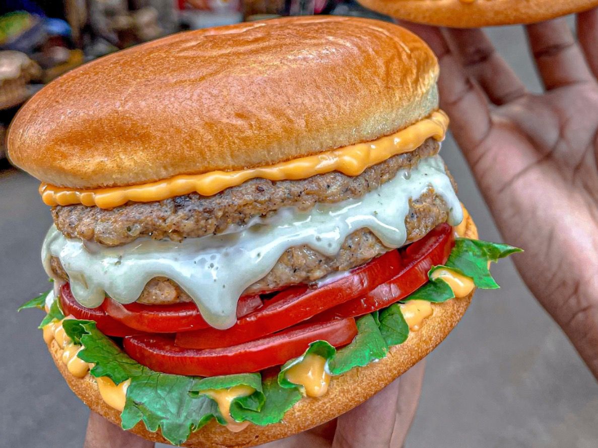 250g Double Remy Grilled Chicken Burger
