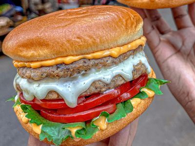 250g Double Remy Grilled Chicken Burger