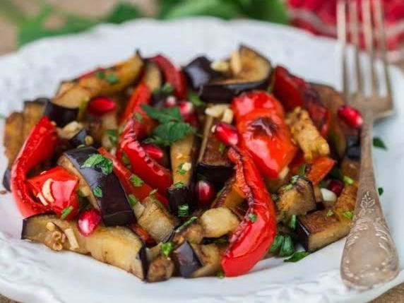 Eggplant Fried Peppers
