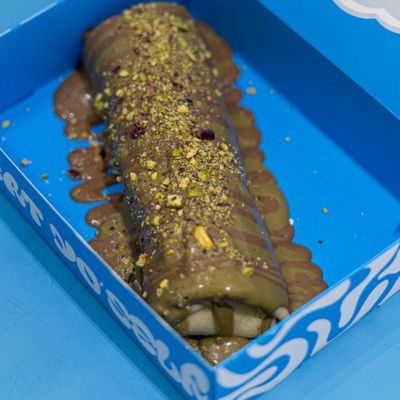 Pistachio ice crepe