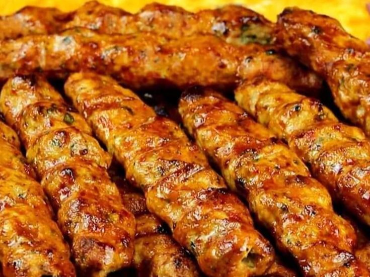 Kofta meal on charcoal