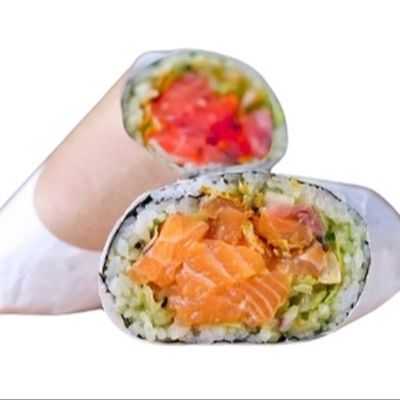 1/2 Spicy Salmon Or Tuna Burrito Fish