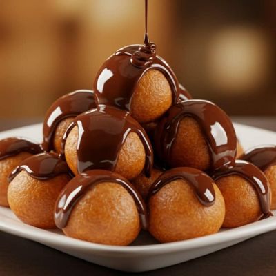 Dark chocolate zalabia