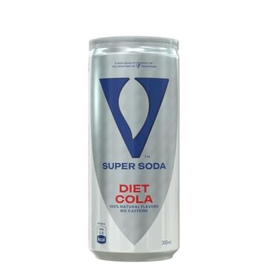 V Super Soda Diet Cola Can 300 Ml