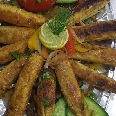 Grilled local roe with butter