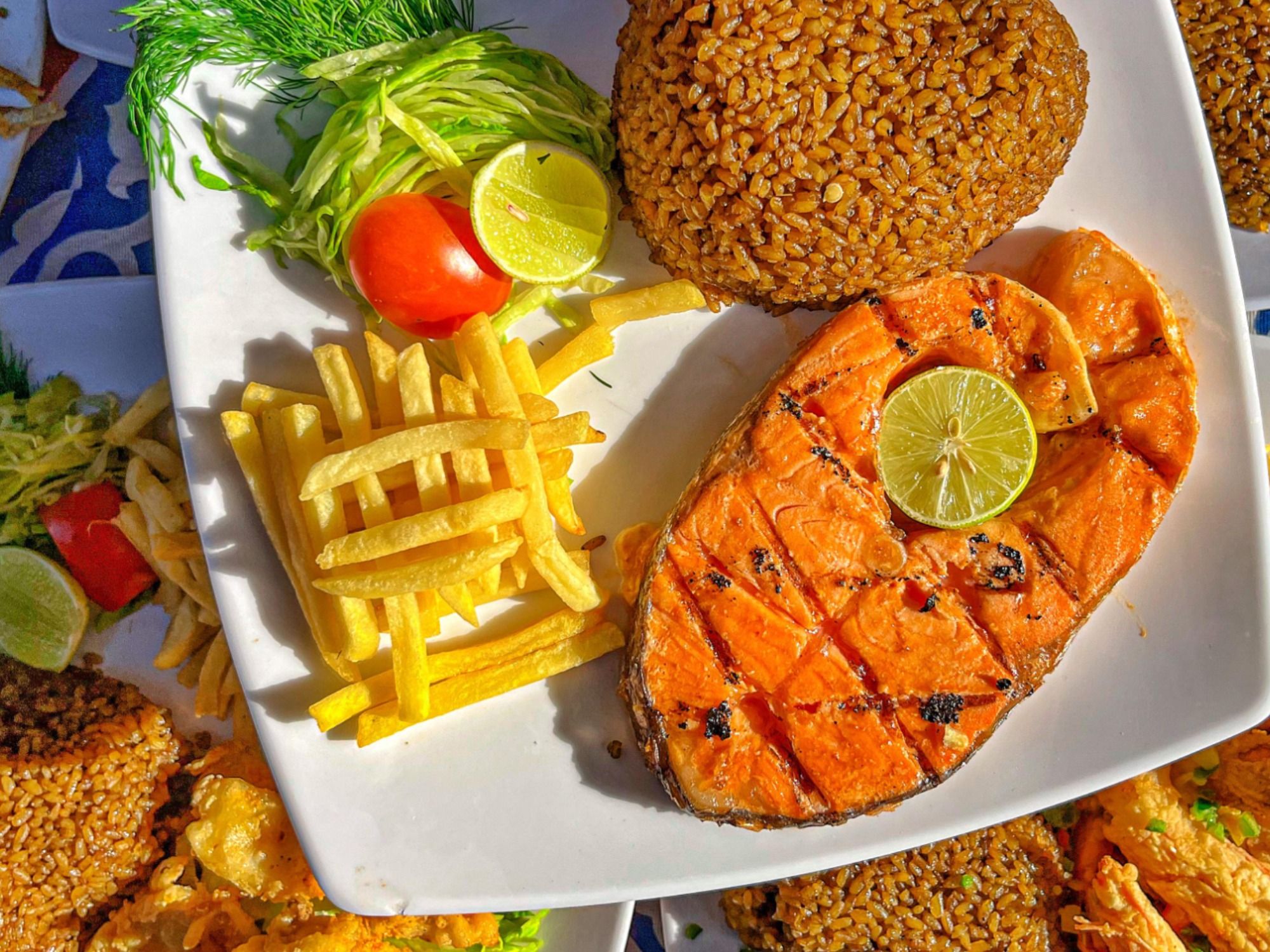 Smoked Salmon Steak Dish