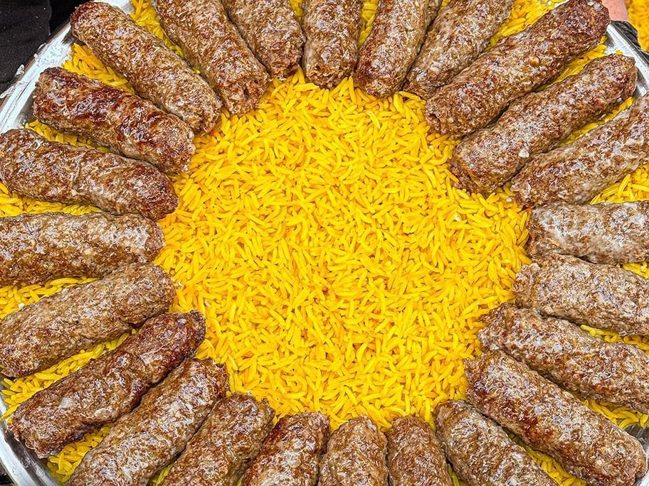 A kilo of meat kofta grilled on charcoal