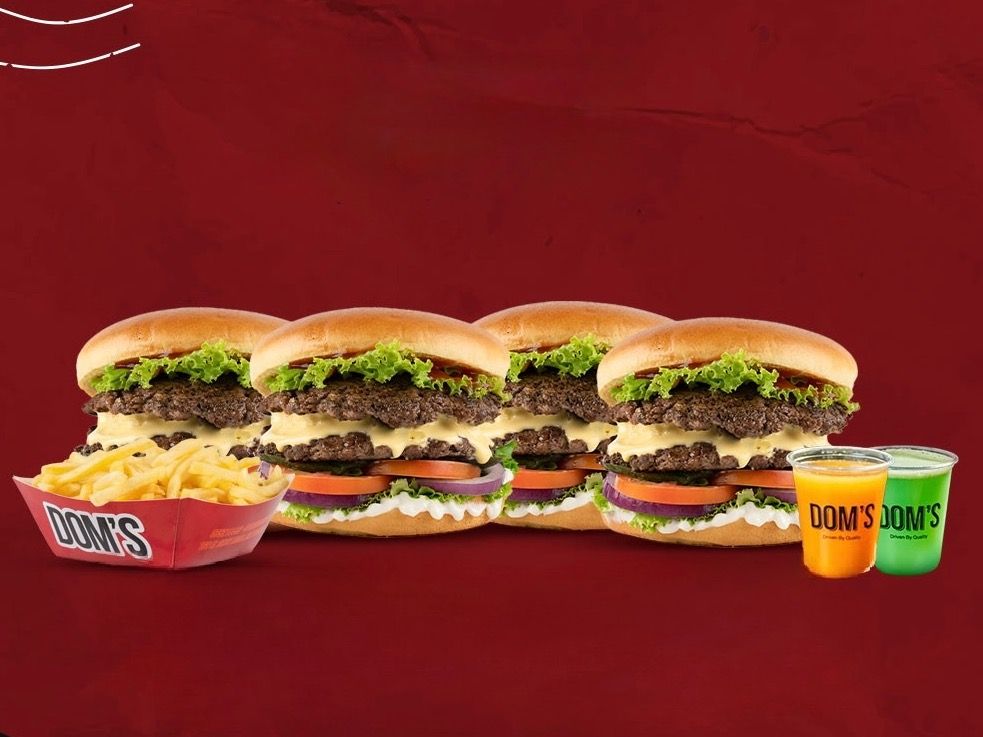 4 Double Smash Burger Box