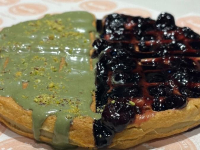 Blueberry & Pistachio Waffle