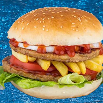 Juicy Lucy Double Chicken Burger