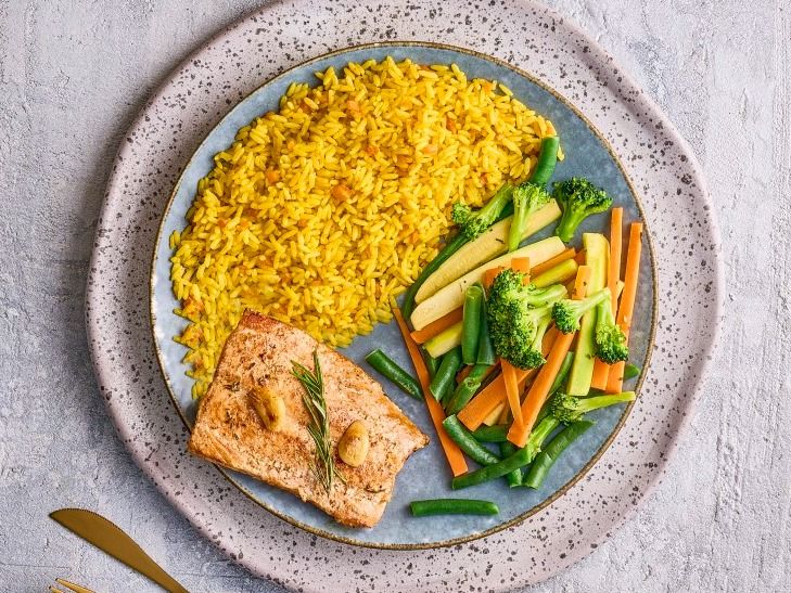 Grilled Salmon Plate