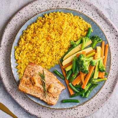 Grilled Salmon Plate