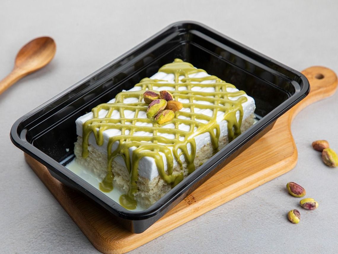 Pistachio Qashtouta Rice Pudding