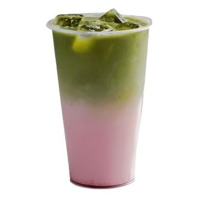 Strawberry Matcha Boba