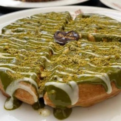 Pistachio Butter Waffles