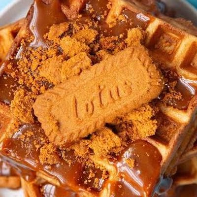 Chocolate And Lotus Waffle