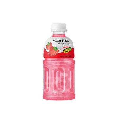 Mogu Mogu 25% Strawberry Juice With Nata De Coco 320 Ml
