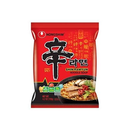 Nongshim Shin Ramyun Noodle Soup, Delicious, Gourmet And Spicy 120 G