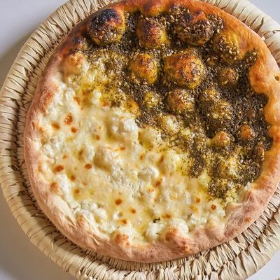 Manousheh, Half Thyme, Half Diet Cheese