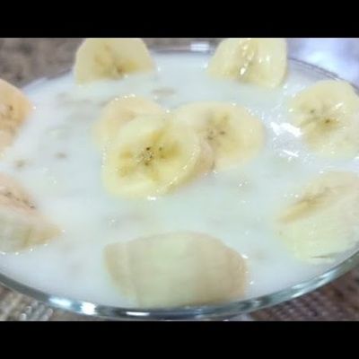 Rice Pudding With Banana And Honey
