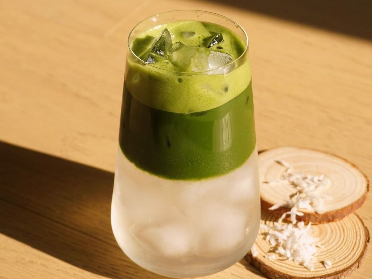 Iced Coconut Matcha Latte