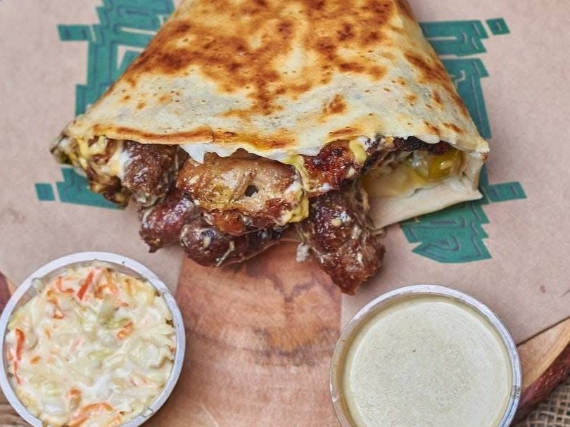 Kiri Sausage And Pastrami Crepe