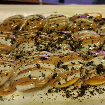 15 Pancakes with White Chocolate Spread