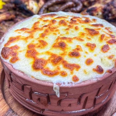 Oven Baked Rice Tagen With Cream