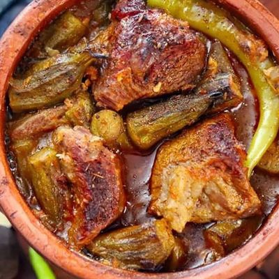 Meat Tagine With Okra