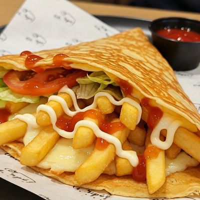 Fries crepe