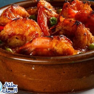 مقلاة مأكولات بحرية مشكلة