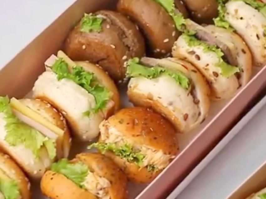 Mini Sandwich Box 12 Pieces Circle