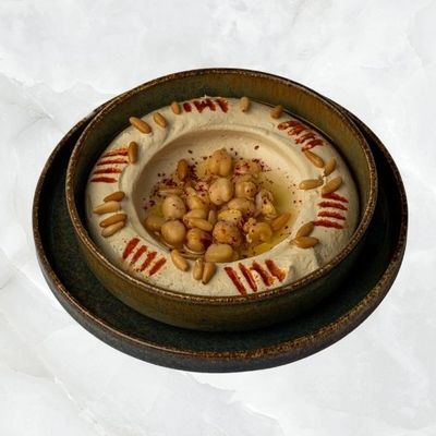 Hummus with Pine Nuts