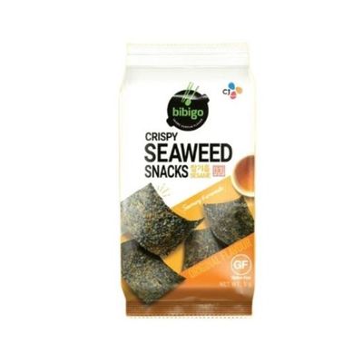 Bibigo Delicious Roasted Toasted Of Seaweed Savory Snack Seasoned With Salt And Sesame Oil 5 Gram
