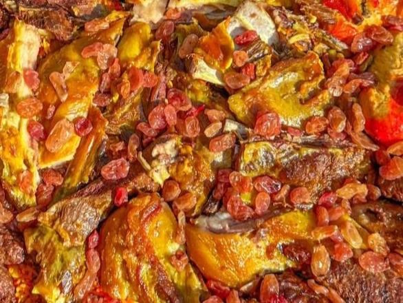 Biryani meat portion