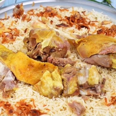 Nafar Super meat with rice and sauce