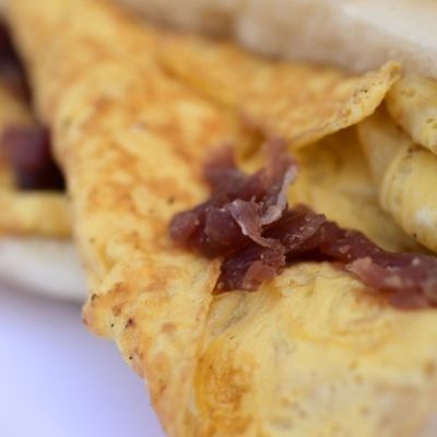 Pastrami Eggs Sandwich