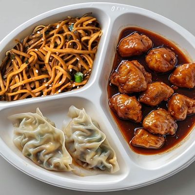 Double Fried Noodles With Chicken