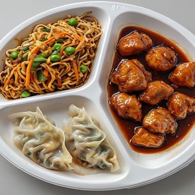 Doubles Korean Noodles With Chicken