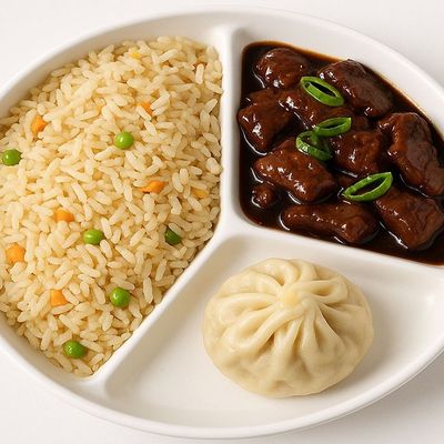 Double Fried Rice With Meat