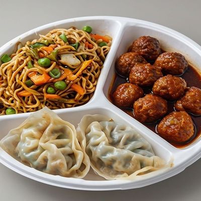 Double Fried Noodles With Meat
